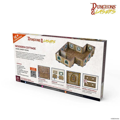 Dungeons & Lasers Expansion Set: WOODEN COTTAGE - PremiumHobby