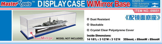 Display Case w/Mirror Base 359x89x89mm WxL