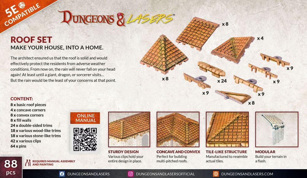 Dungeons & Lasers Expansion Set: ROOF SET - PremiumHobby