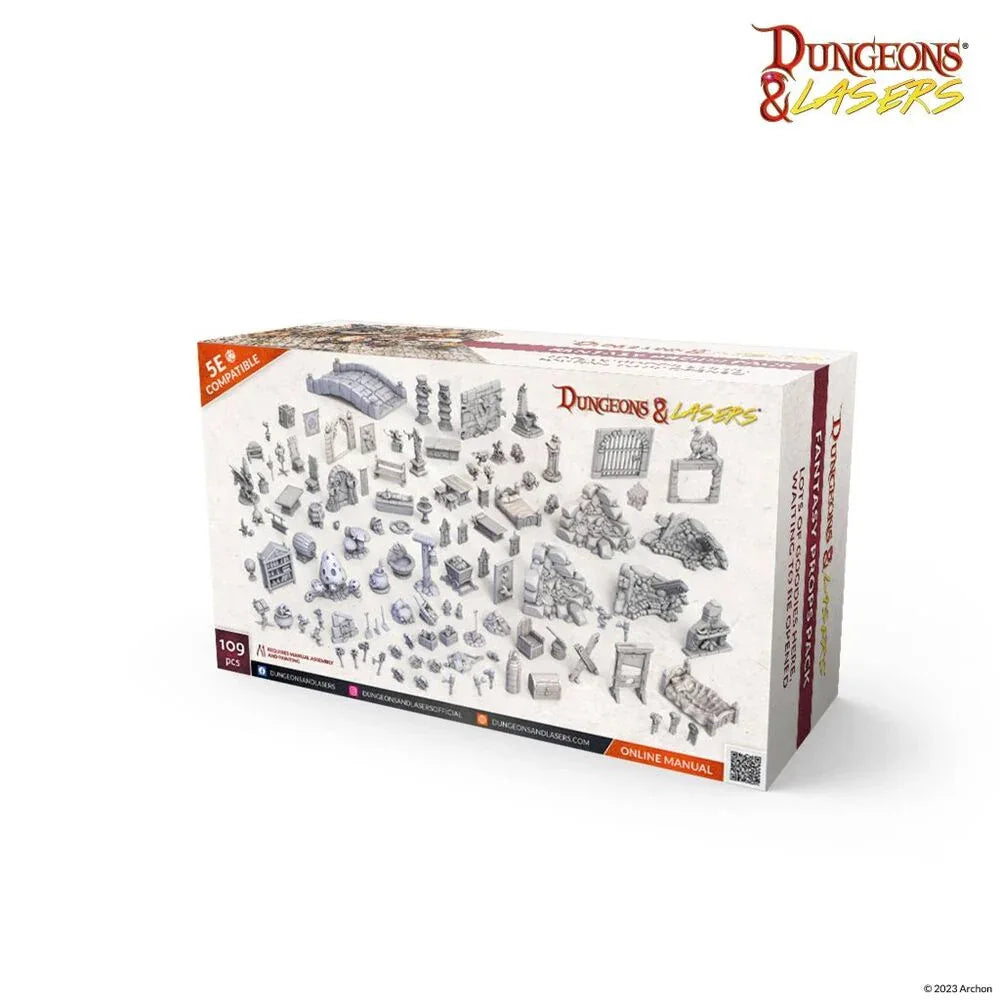 Dungeons & Lasers Expansion Set: FANTASY PROPS PACK - PremiumHobby