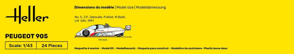 STARTER KIT Peugeot 905 - PremiumHobby