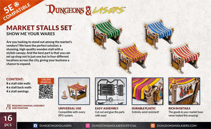 Dungeons & Lasers Expansion Set: MARKET STALLS SET - PremiumHobby