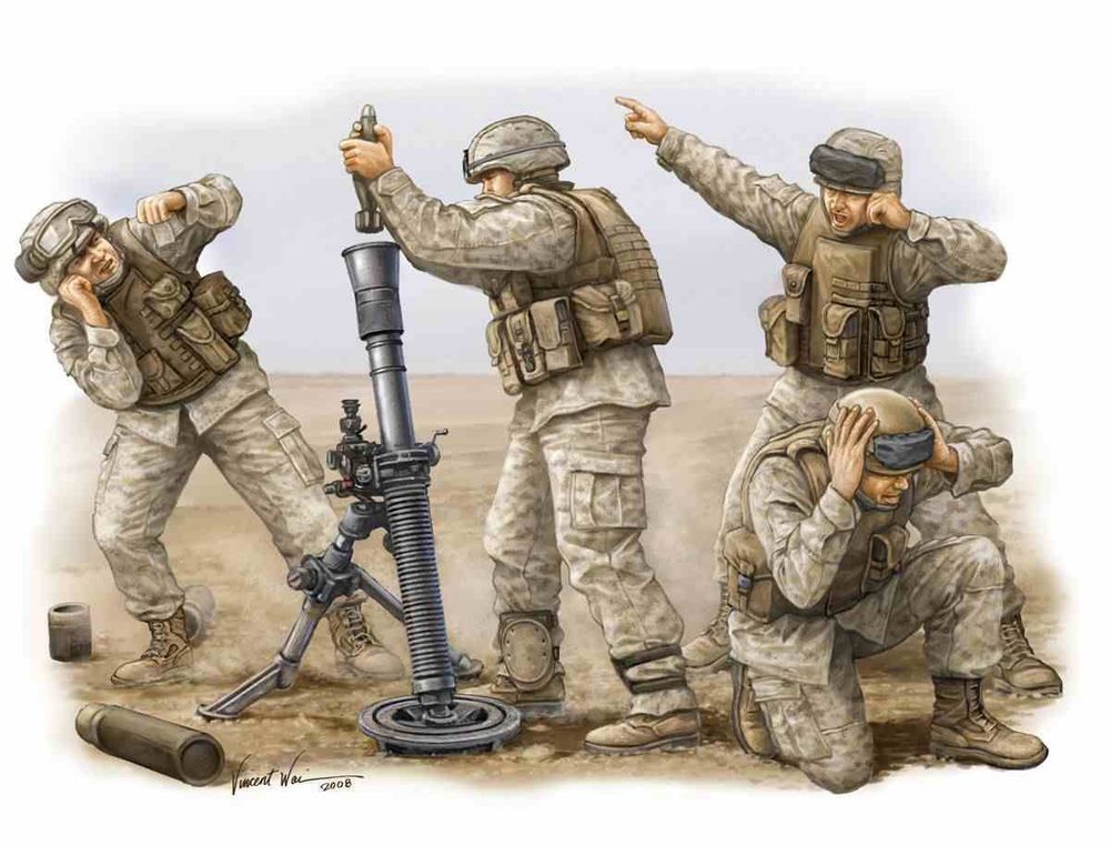 Modern  U.S. Marine M252 Team