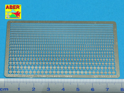 Cross type screaw heads
