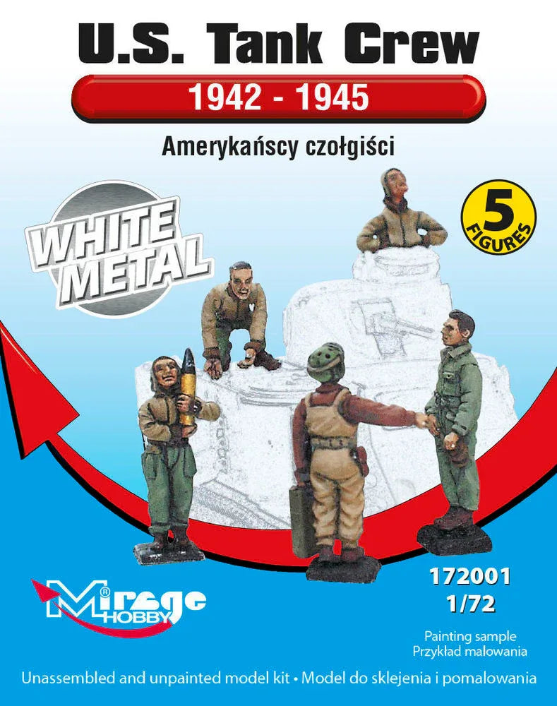 U.S.Tank Crew 1942-45(5 Figures/WhiteMet - PremiumHobby