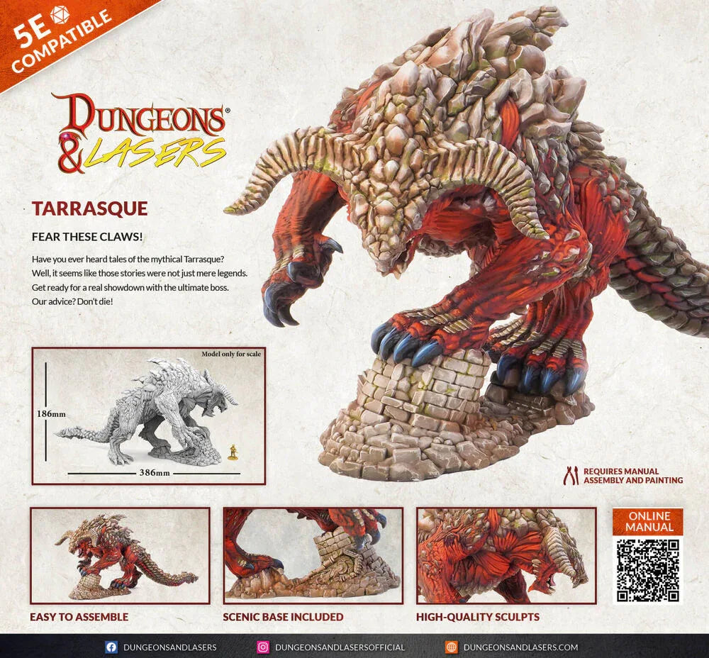Dungeons & Lasers Miniatures: TARRASQUE - PremiumHobby