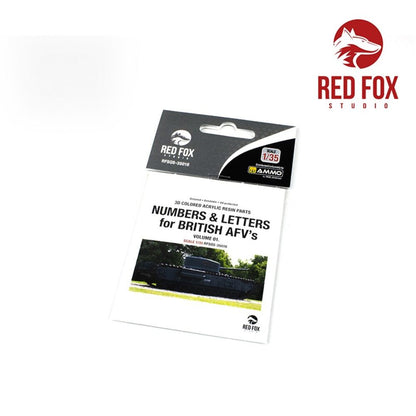 3D Resin Foundry Numeral & Letters for British AFV’s vol.01