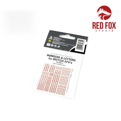 3D Resin Foundry Numeral & Letters for British AFV’s vol.01
