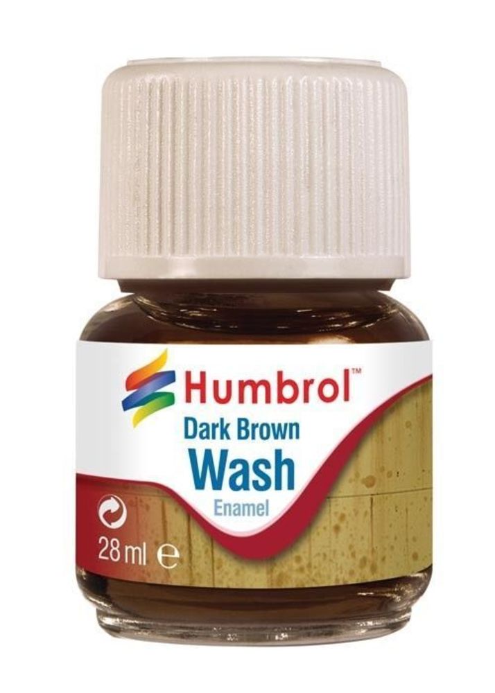 Humbrol Enamel Wash Dark Brown 28 ml