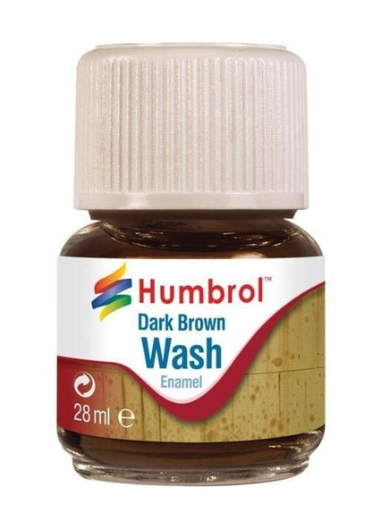 Humbrol Enamel Wash Dark Brown 28 ml