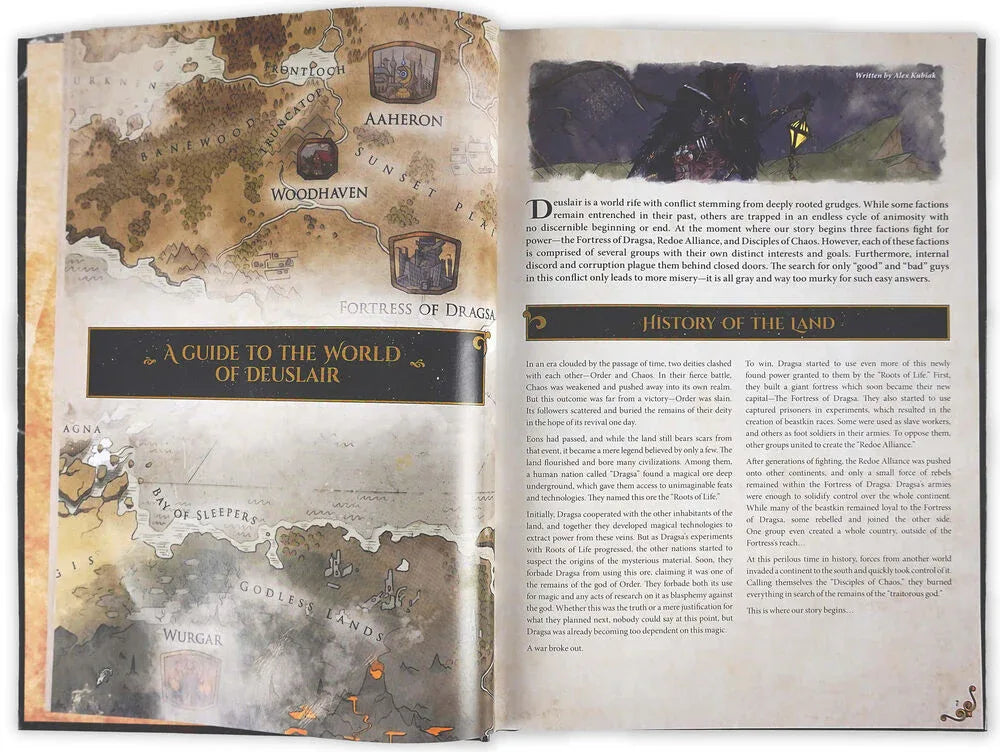 Dungeons & Lasers THE WORLD OF DEUSLAIR: RPG CAMPAIGN (hardcover) - PremiumHobby