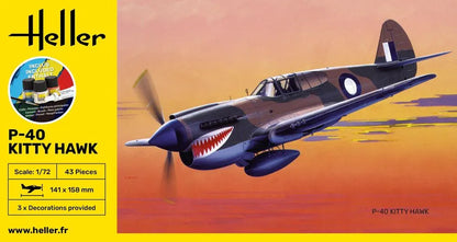 STARTER KIT P-40 Kitty Hawk - PremiumHobby