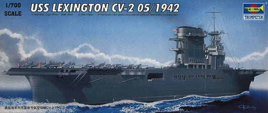 USS Lexington CV-2 05/1942 mit Flugzeugen und Wasserfläche!!!!