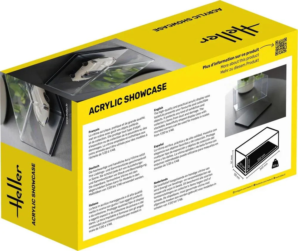 Acrylic Showcase, 252 x 127 x 80 mm - PremiumHobby