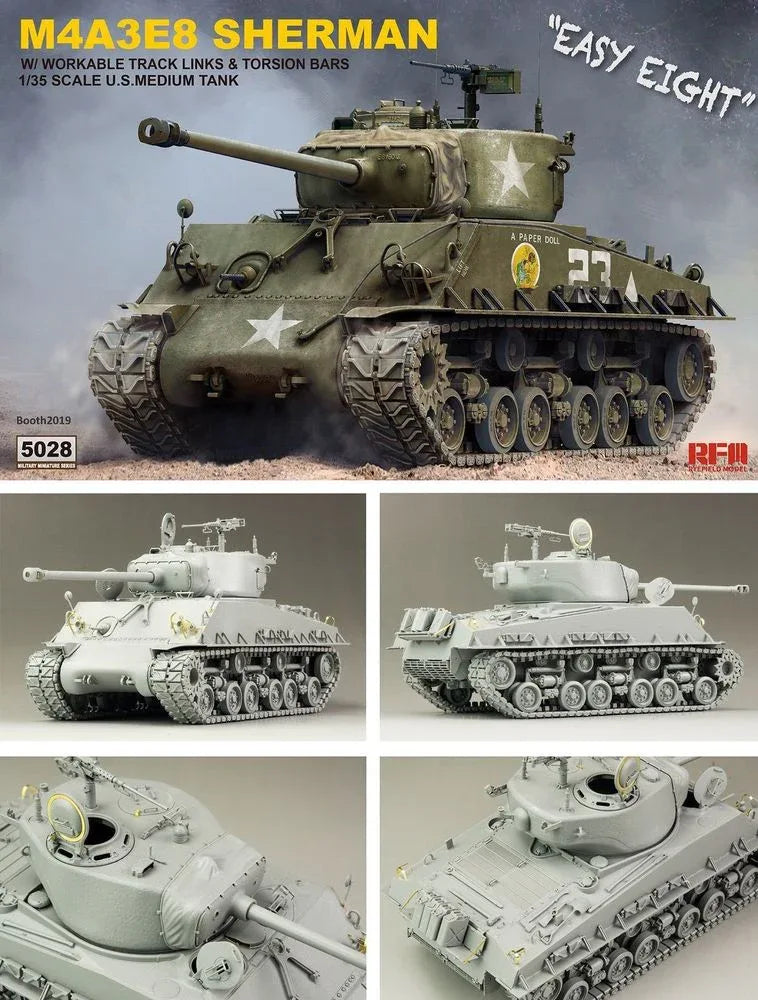 SHERMAN M4A3E8 W/Workable Track links - PremiumHobby