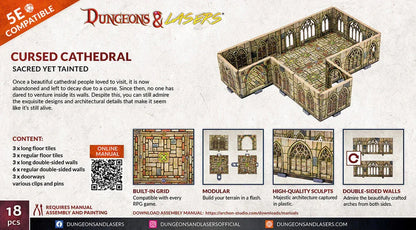 Dungeons & Lasers Expansion Set: CURSED CATHEDRAL - PremiumHobby