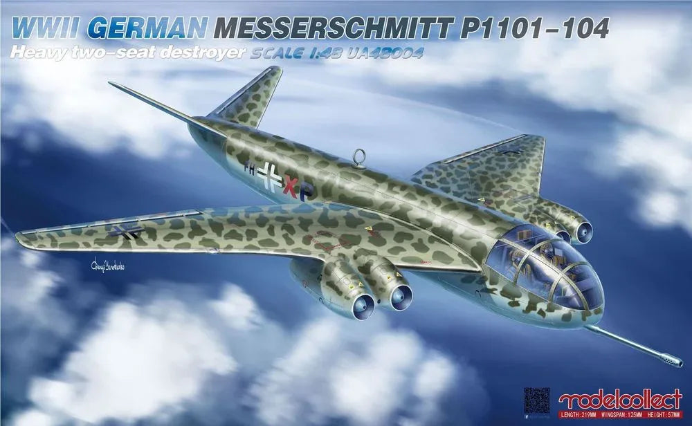 WWII German Messerschmitt P1101-104 Heavy two-seat destroyer - PremiumHobby