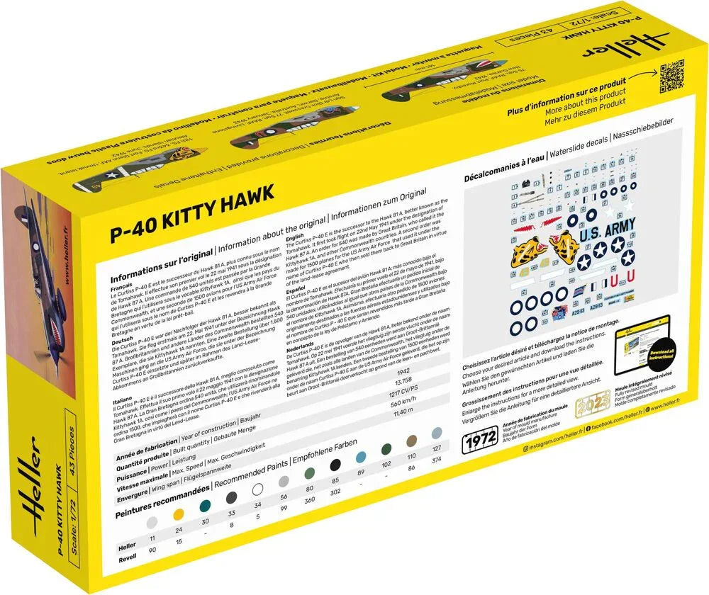 STARTER KIT P-40 Kitty Hawk - PremiumHobby