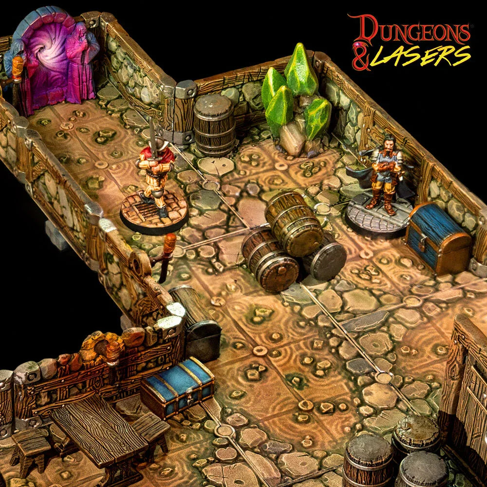 Dungeons & Lasers Dwarven Mine Half-Height Walls - PremiumHobby