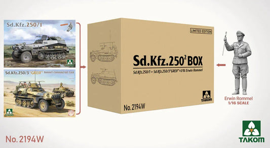 Sd.Kfz. 250 BOX 250/1 + 250/3 GREIF + 1/16 Erwin Rommel