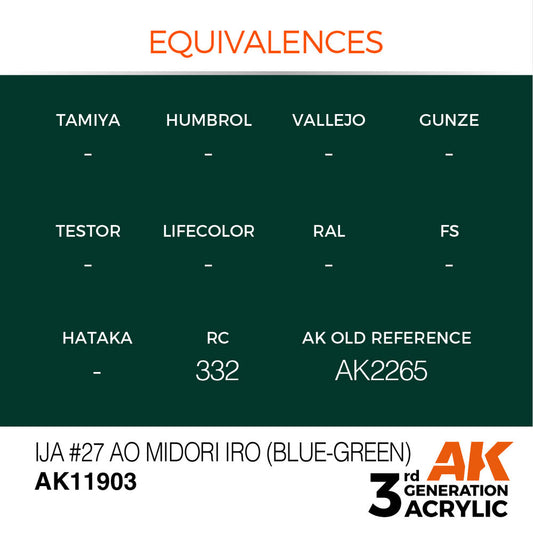 IJA #27 Ao Midori iro (Blue-Green)