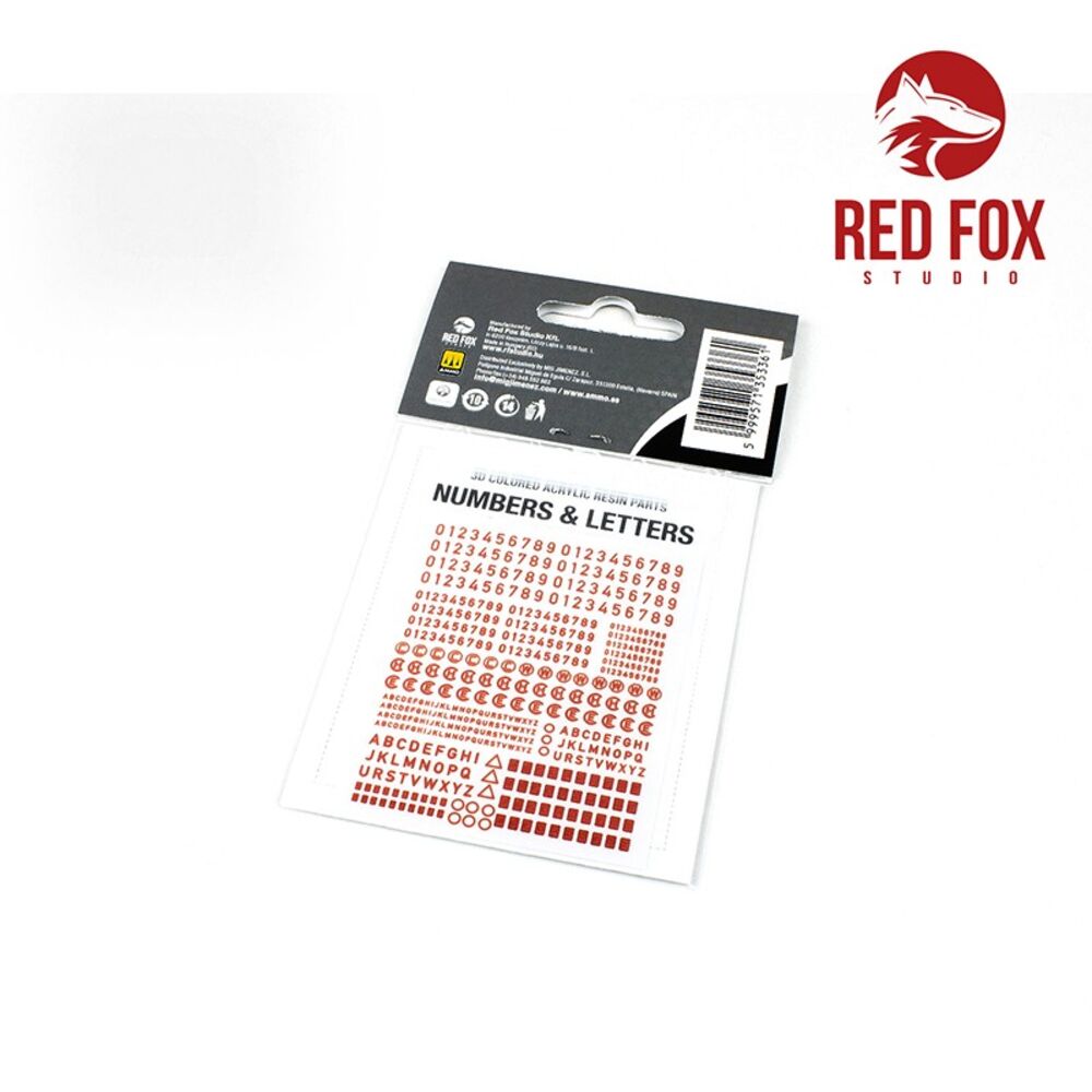 3D Resin Foundry Numeral & Letters for US AFV’s vol.01