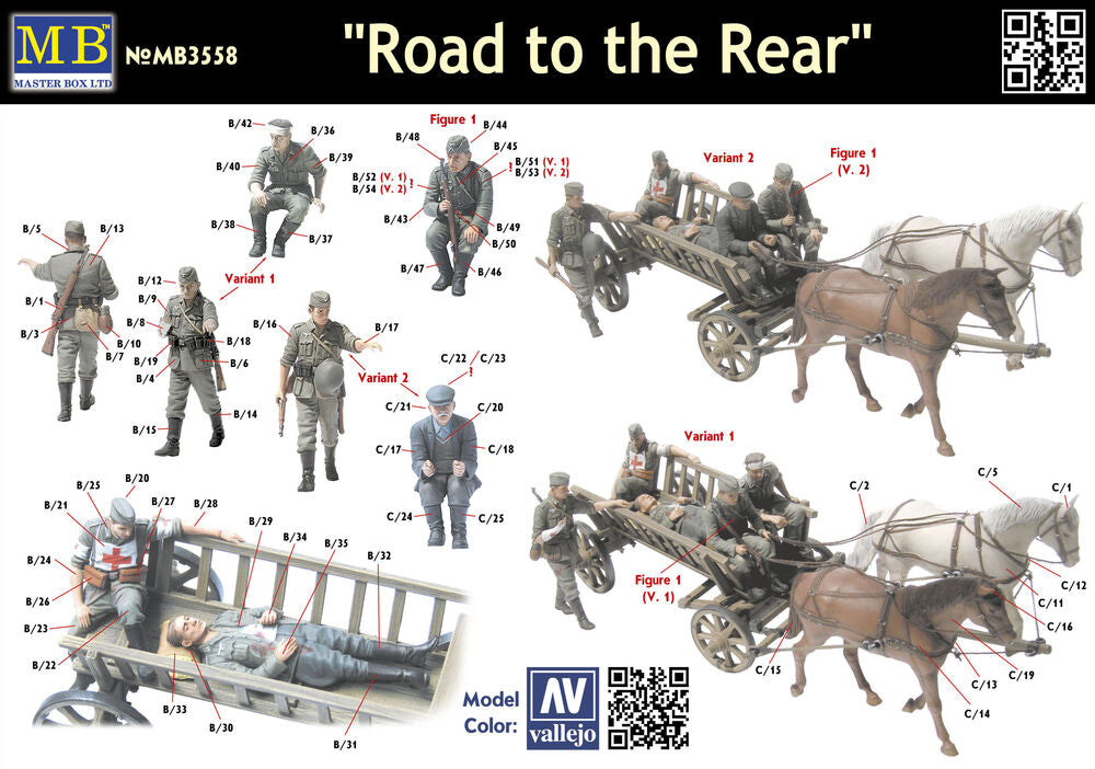 Road to the rear 5 figs + cart