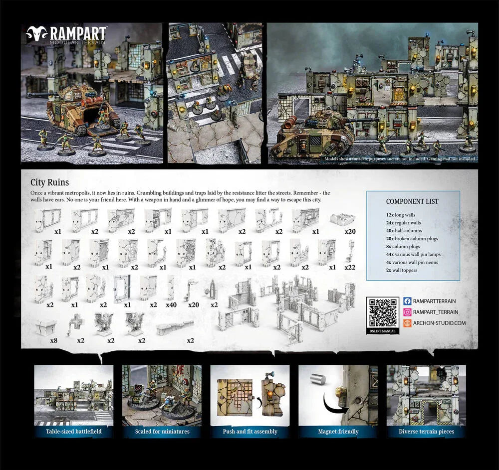 Modular Terrain: CITY RUINS - PremiumHobby