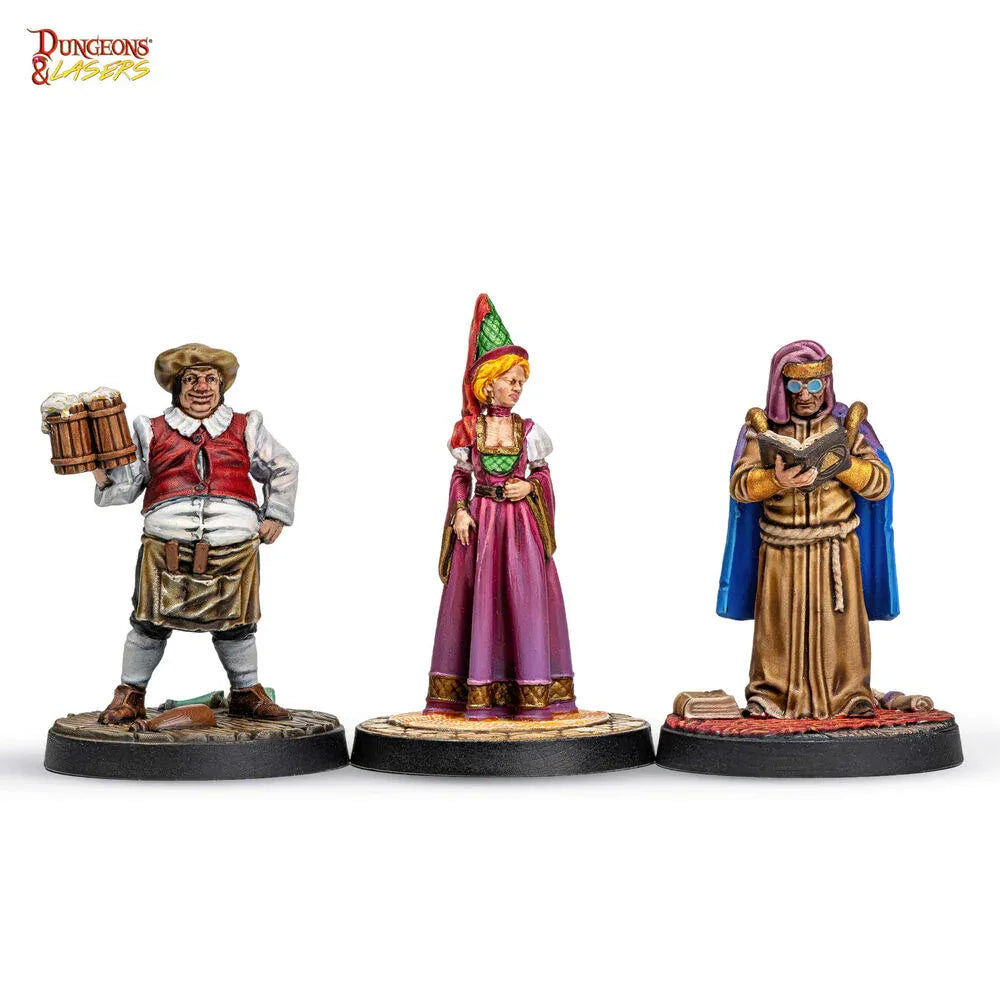 Dungeons & Lasers Miniatures: TOWNSFOLK MINIATURE PACK - PremiumHobby