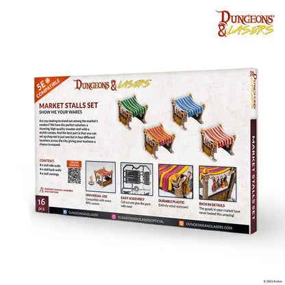 Dungeons & Lasers Expansion Set: MARKET STALLS SET - PremiumHobby