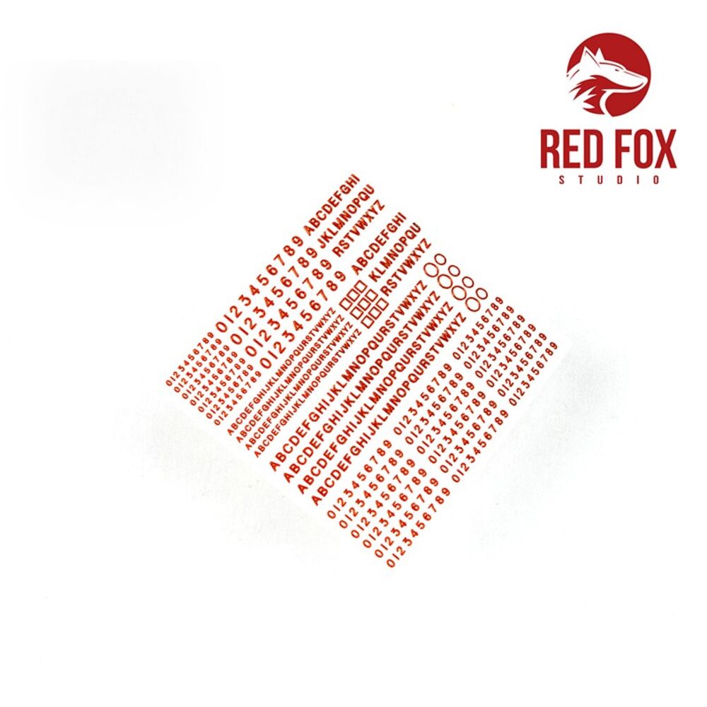 3D Resin Foundry Numeral & Letters for British AFV’s vol.01