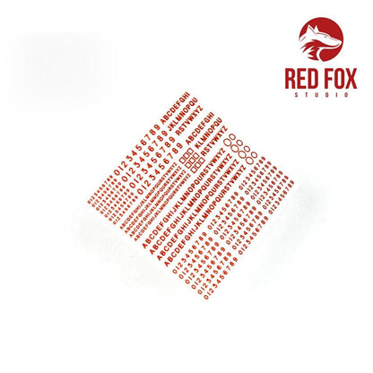 3D Resin Foundry Numeral & Letters for British AFV’s vol.01