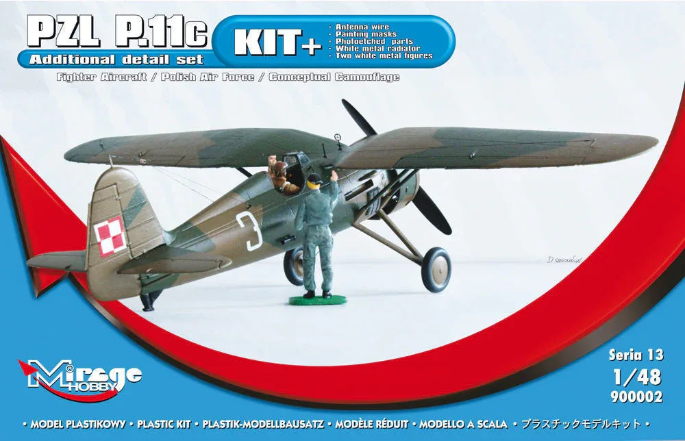 PZL P.11c Fighter Aircraft Polish Air Force (KIT+) - PremiumHobby