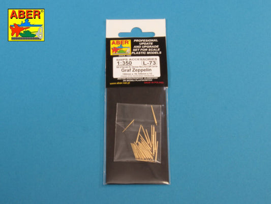 Barrels for Aircraft Carrier Graf Zeppelin:  150mm x 16; 105mm x 12