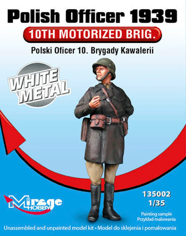 Polish Officer 1939'10th Motorised Brig. White Metal - PremiumHobby