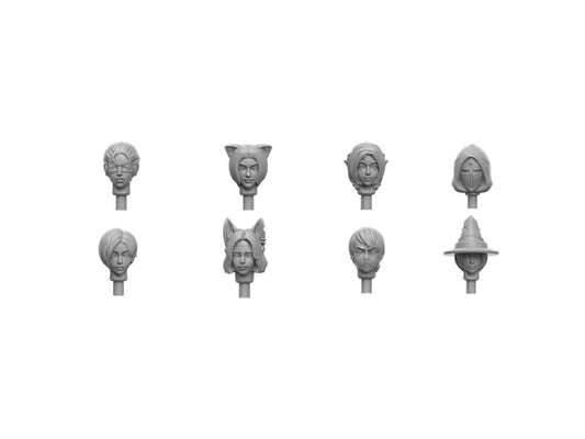 Female Head Sculpts Pack