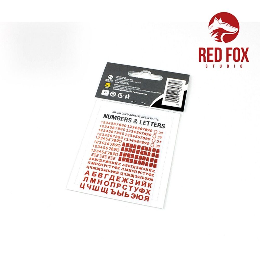 3D Resin Foundry Numeral & Letters for USSR AFV’s vol. 01