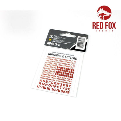 3D Resin Foundry Numeral & Letters for USSR AFV’s vol. 01