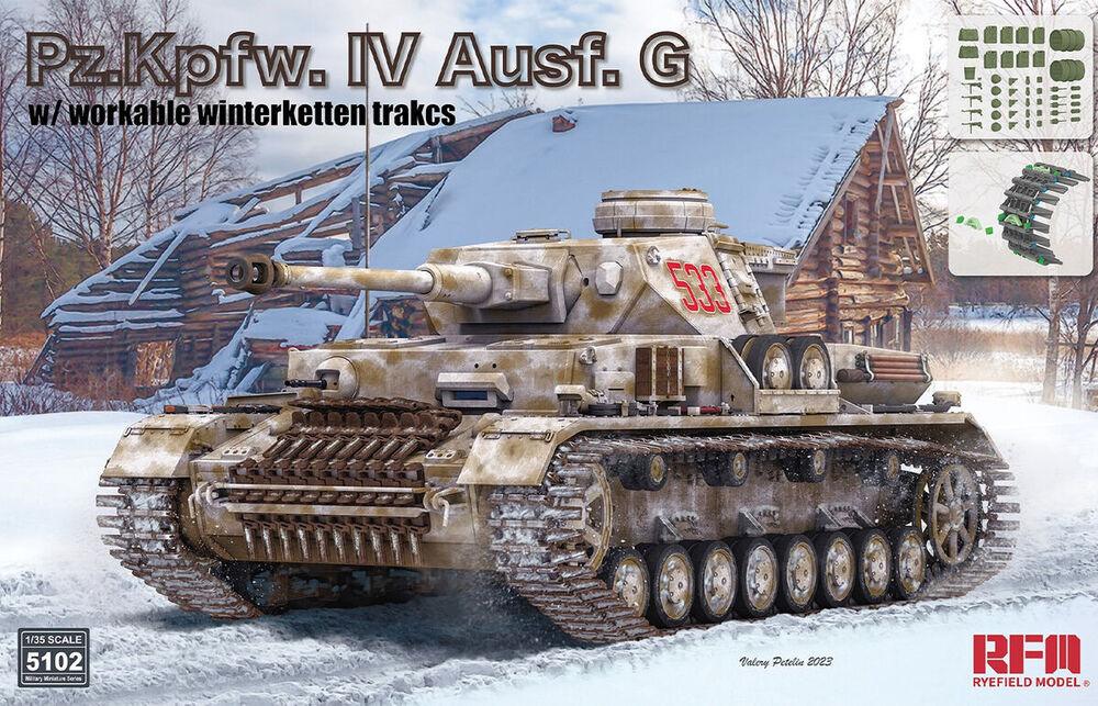 Pz.Kpfw. IV Ausf. G w/Workable Winterketten Tracks - PremiumHobby