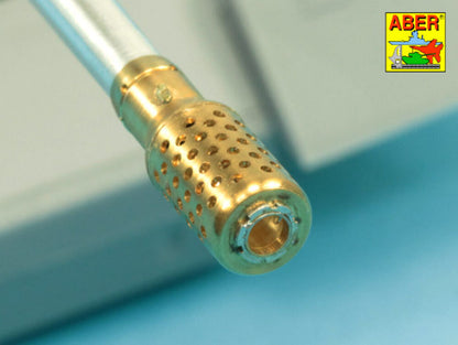 10,5cm KwK L/70 barrel with perforated muzzle brake for German Pz.Kpfw. VII Löwe or VK 7201(K)