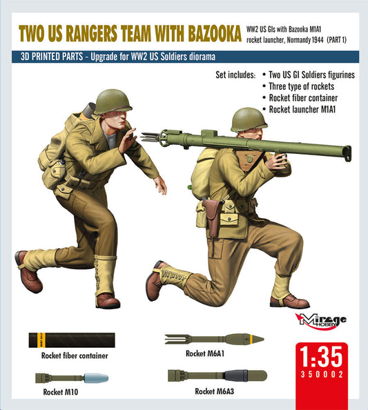 TWO US RANGERS TEAM WITH BAZOOKA