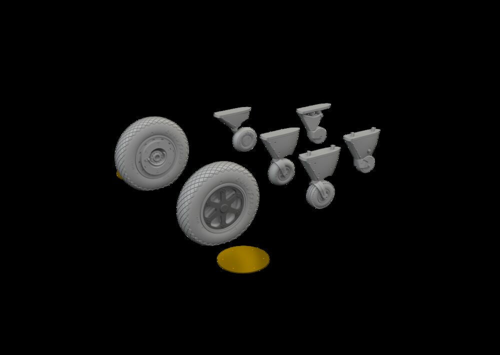 Spitfire wheels - 4 spoke for Eduard