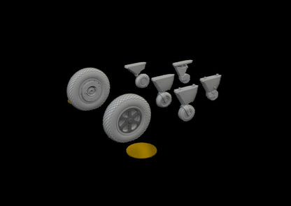 Spitfire wheels - 4 spoke for Eduard