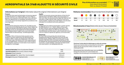 STARTER KIT Alouette III SÃ©curitÃ© Civile - PremiumHobby