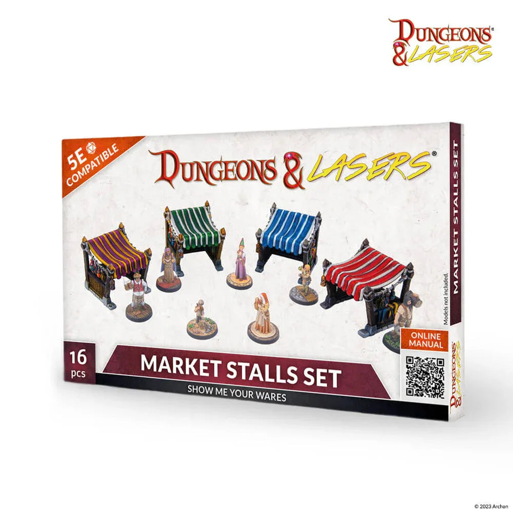 Dungeons & Lasers Expansion Set: MARKET STALLS SET - PremiumHobby