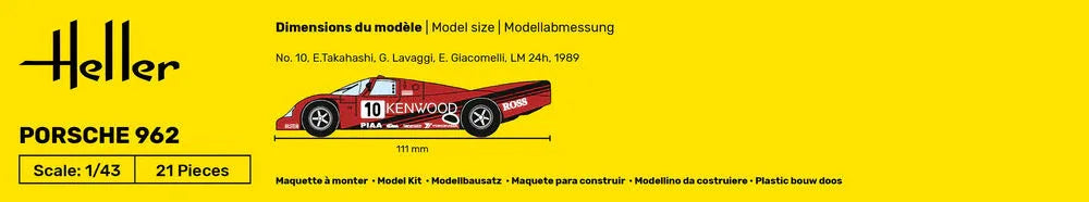 STARTER KIT Porsche 962 - PremiumHobby