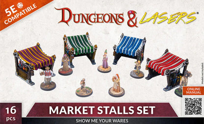 Dungeons & Lasers Expansion Set: MARKET STALLS SET - PremiumHobby