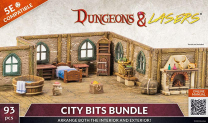 Dungeons & Lasers Expansion Set: CITY BITS BUNDLE - PremiumHobby