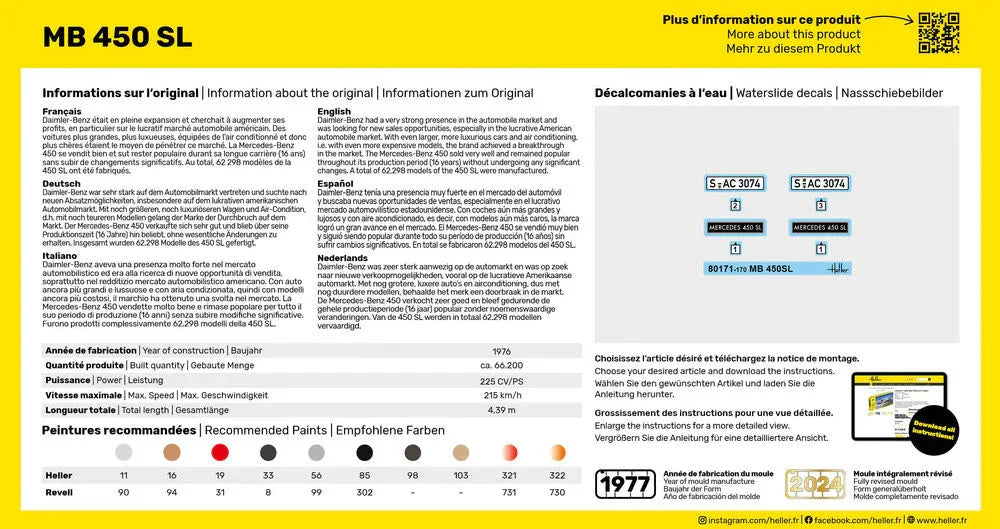 STARTER KIT MB 450 SL - PremiumHobby