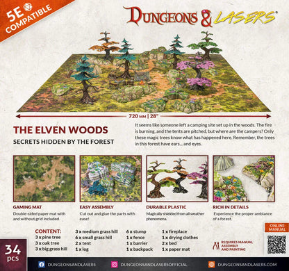 Dungeons & Lasers Starter Set: THE ELVEN WOODS - PremiumHobby
